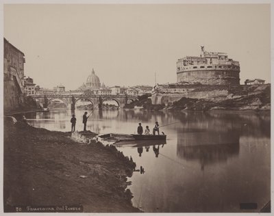Panorama van de Tiber door Anonymous Anonymous
