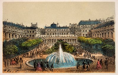 Parijs 1874: Tuinen van het Koninklijk Paleis, Privécollectie door Anonymous Anonymous