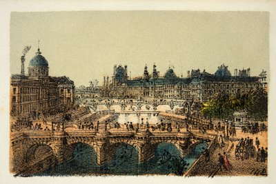Parijs 1874: Le Pont Neuf, privécollectie door Anonymous Anonymous