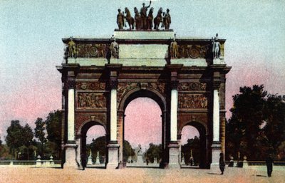 Parijs: uitzicht op de Arc de Triomphe du Carrousel door Anonymous Anonymous
