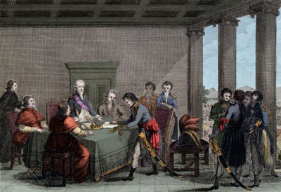 Vrede van Tolentino tussen Napoleon I en Paus Pius VI, 18 februari door Anonymous Anonymous