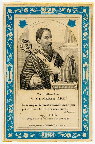 Vrome afbeelding: San Glicerio door Anonymous Anonymous