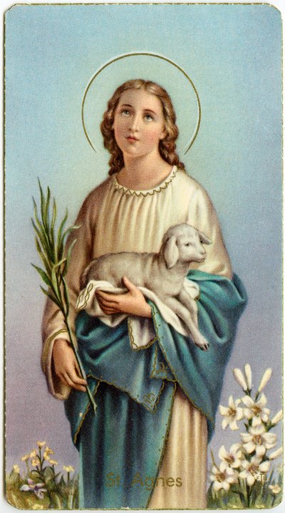 Vrome afbeelding: Agnes van Rome (chromolithografie) door Anonymous Anonymous