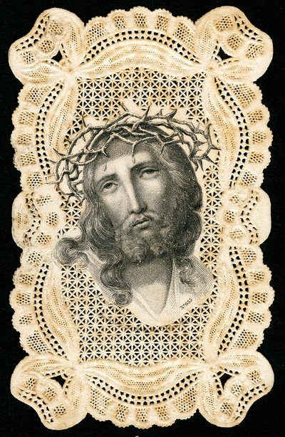 Jezus Christus gekroond met doornen door Anonymous Anonymous