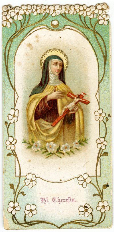 Vrome afbeelding: Sint Theresia van het Kind Jezus en het Heilig Aanschijn door Anonymous Anonymous