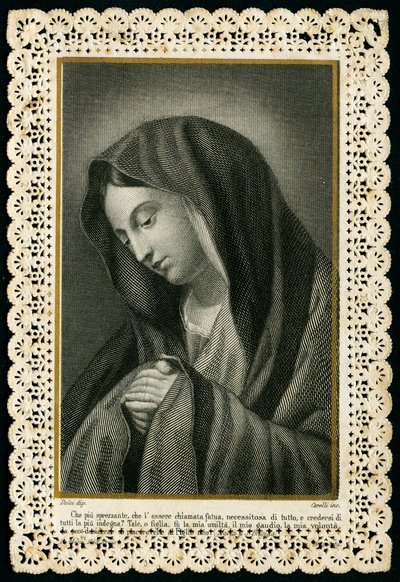 Vrome afbeelding: De Maagd Maria door Anonymous Anonymous