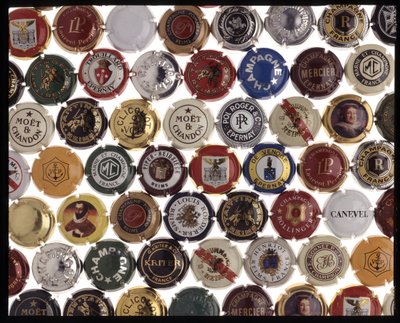 Placomusofilie - Champagne Capsule - Muselet Plaat door Anonymous Anonymous