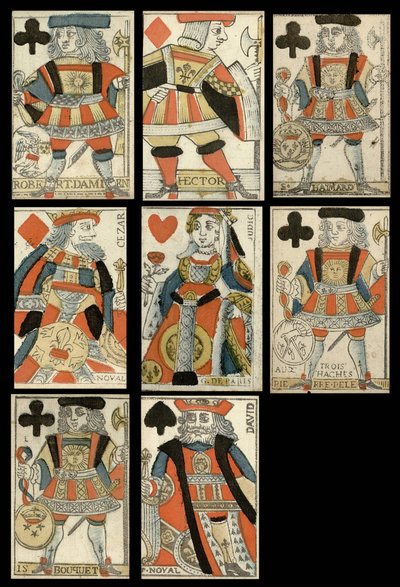 Speelkaarten met historische figuren door Anonymous Anonymous