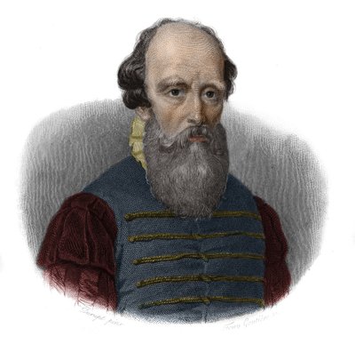 Portret van Bernard Palissy (1510 - 1589) in 