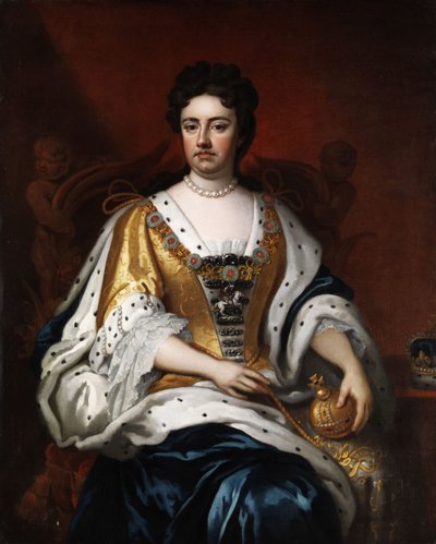 Portret van koningin Anne Stuart door Anonymous Anonymous
