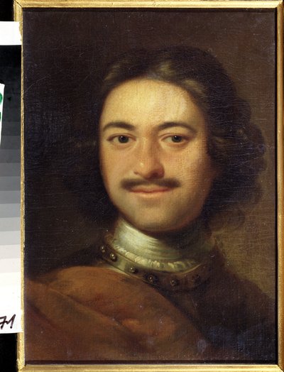 Portret van keizer Peter I de Grote door Anonymous Anonymous