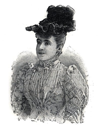 Portret van Adelina Patti, Italiaanse zangeres. Gravure in "Le Petit Parisien" door Anonymous Anonymous