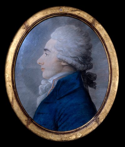 Portret van Alexander Graaf van Lameth, Frans generaal en politicus tijdens de Franse Revolutie, broer van Charles en Theodore. Anoniem schilderij uit de 18e eeuw door Anonymous Anonymous