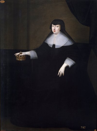 Portret van Anna van Oostenrijk door Anonymous Anonymous