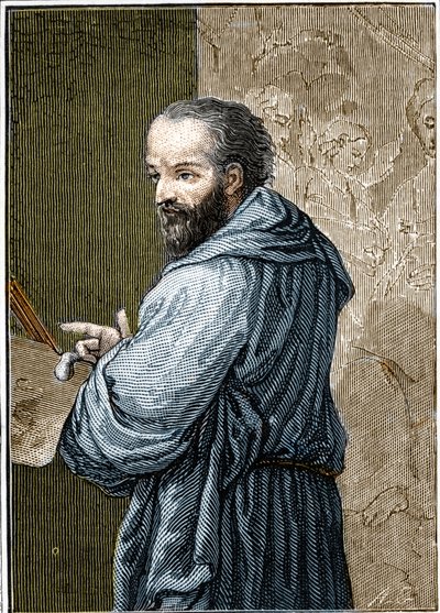 Portret van Antonio Allegri, genaamd Il Correggio (De Correge) door Anonymous Anonymous
