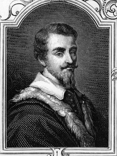 Portret van Camillo Procaccini (1551 - 1629) Italiaanse schilder. Gravure van 1859 in 