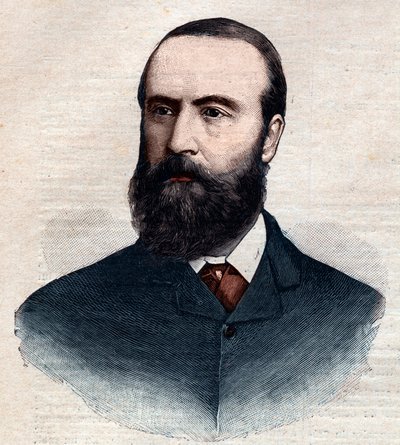 Portret van Charles Stewart Parnell (1846-1891), Ierse politicus. Gravure in 