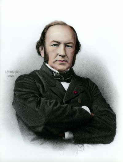 Portret van Claude Bernard (1813 - 1878) Franse fysioloog door Anonymous Anonymous