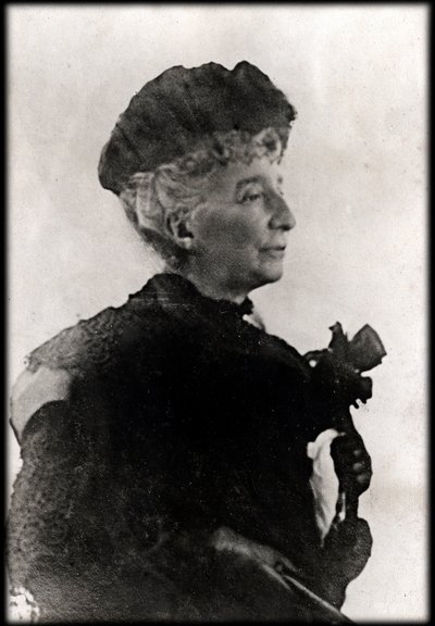 Portret van Cosima Wagner (1838 - 1930) - dochter van Franz Liszt en tweede vrouw van Richard Wagner door Anonymous Anonymous