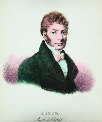 Portret van Etienne Nicolas Mehul (1763-1817) componist, privécollectie door Anonymous Anonymous