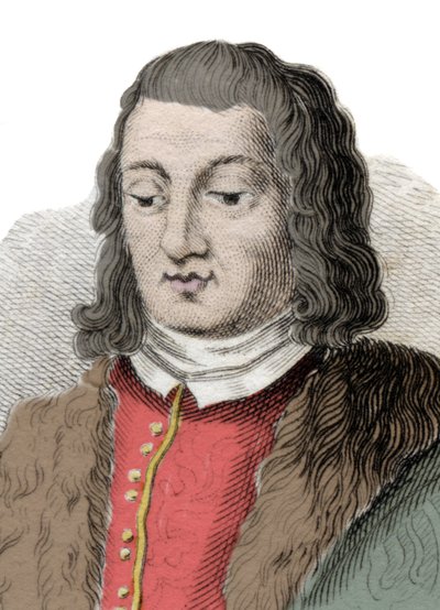 Portret van Ferdinand II van Aragon genaamd de Katholieke (1452-1516). Gravure uit de 19e eeuw door Anonymous Anonymous
