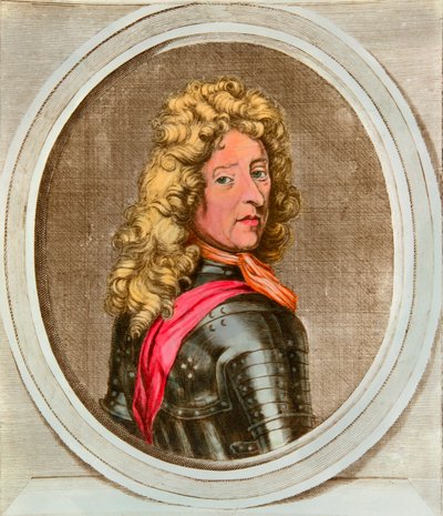 Portret van Frederic Armand van Schomberg, bekend als de maarschalk van Schomberg (1615-1690) opperbevelhebber van het leger die in 1688 de Prins en Eerste Minister van Holland Willem van Oranje installeerde tijdens de Glorieuze Revolutie van Engeland door Anonymous Anonymous