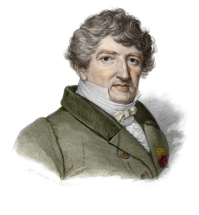 Portret van Georges Cuvier (1764-1832), Franse paleontoloog in 