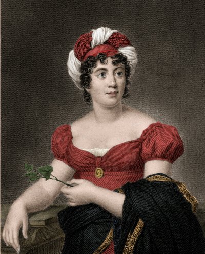Portret van Germaine Necker, Barones van Stael Holstein genaamd Madame de Stael (1766-1817) door Anonymous Anonymous