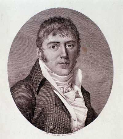 Portret van Giovanni Simone Mayr (Johann Simon) (lithografie) door Anonymous Anonymous