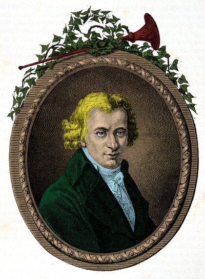 Portret van Jean Baptiste Cant Hanet, genaamd Clery (1759-1809), lakei van koning Lodewijk XVI tijdens zijn gevangenschap in de Tempel. Gravure. Privécollectie door Anonymous Anonymous