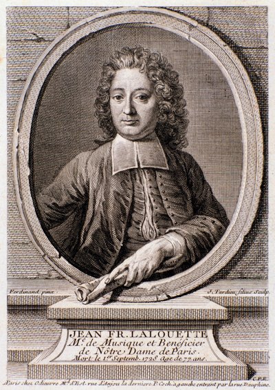 Portret van Jean Francois Lalouette (1651-1728), Engelse componist en directeur door Anonymous Anonymous