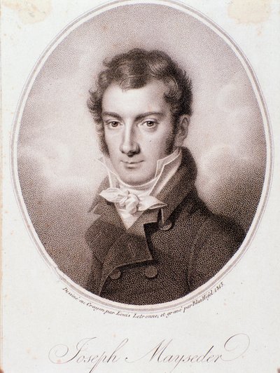 Portret van Joseph Mayseder door Anonymous Anonymous