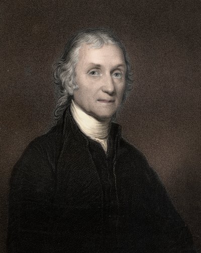Portret van Joseph Priestley (1733-1804) Britse chemicus en theoloog door Anonymous Anonymous