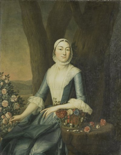 Portret van Magdalena van Citters, ca. 1760 (olieverf op doek) door Anonymous Anonymous