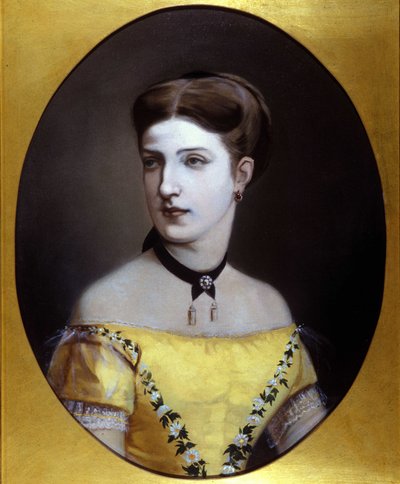 Portret van Margarita van Savoye Genua (Margherita di Savoia) door Anonymous Anonymous