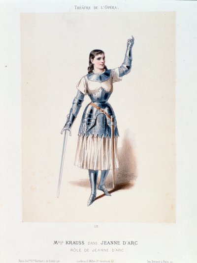 Portret van Miss Krauss, in de opera Jeanne d