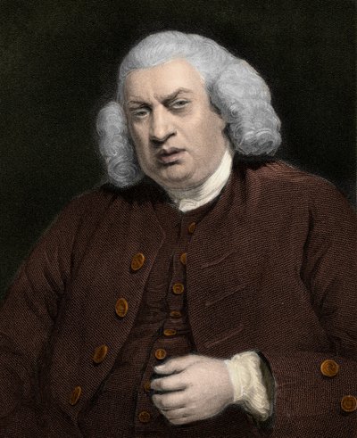 Portret van Samuel Johnson (1709-1784), Engelse schrijver door Anonymous Anonymous