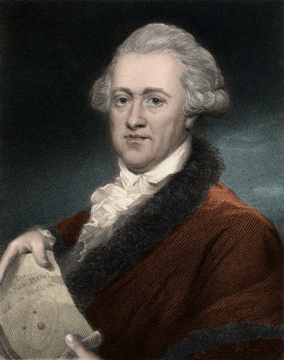 Portret van Sir Friedrich Wilhelm Herschel (1738-1822), Brits-Duitse astronoom en natuurkundige door Anonymous Anonymous