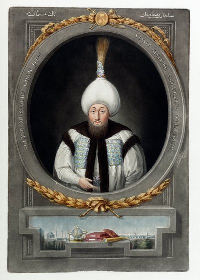 Portret van Sultan Mustafa III door Anonymous Anonymous