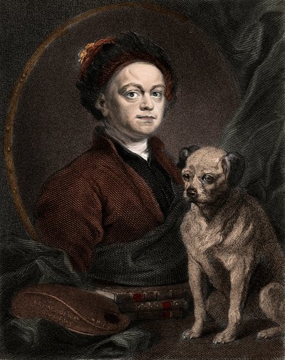 Portret van William Hogarth door Anonymous Anonymous