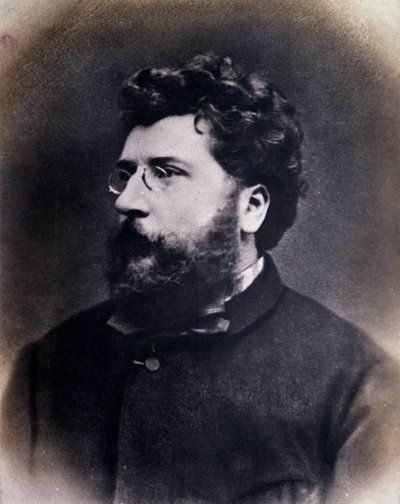 Portret van de Engelse componist Georges Bizet door Anonymous Anonymous