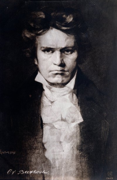 Portret van Ludwig van Beethoven door Anonymous Anonymous