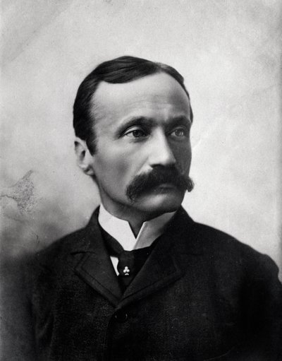 Portret van de Italiaanse componist Arrigo Boito - Zwart-wit foto door Anonymous Anonymous