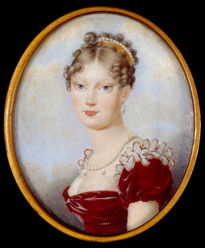 Portret van keizerin Marie-Louise (Marie Louise van Habsburg Lorraine) door Anonymous Anonymous