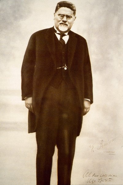 Portret van de Italiaanse filosoof Giovanni Gentile (zwart-wit foto) door Anonymous Anonymous