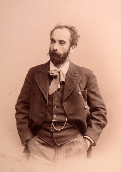 Portret van de kunstenaar Isaac Ilitch (Isaak Ilyich) Levitan (1861-1900). Albuminefoto door Anonymous Anonymous