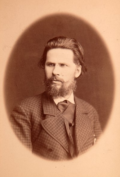 Portret van de kunstenaar Ivan Nikolaievitch Kramskoi door Anonymous Anonymous
