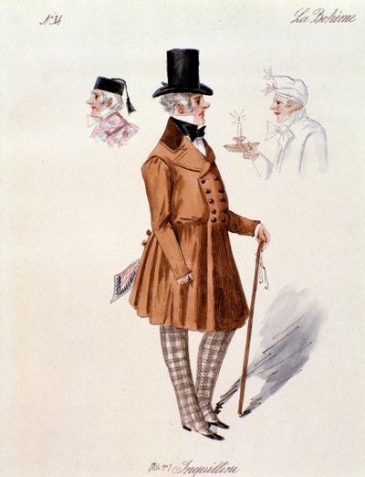 Portret van de huisbaas, uit La bohème door Puccini (1892-1895) door Anonymous Anonymous