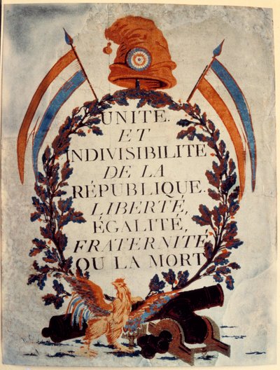 Poster van de Franse Revolutie: 