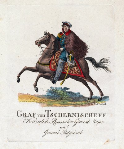 Portret van Graaf Alexander Ivanovich Chernyshov (1786-1857) door Anonymous Anonymous